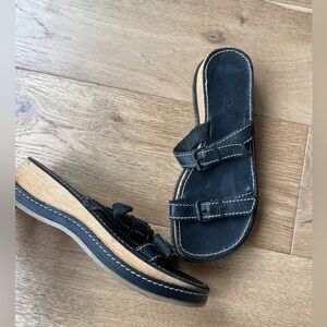 Y2k american eagle outfitters wooden clog sandals womens 7